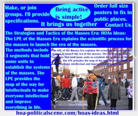 hoa-politicalscene.com/hoas-ideas.html - The Strategies and Tactics of the Masses Era: HOAs Ideas: Masses Era LPE 3 segments has systematical units to establish the systems of the masses.