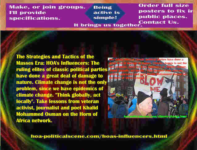 hoa-politicalscene.com/hoas-influencers.html - Strategies & Tactics of Masses Era: HOA's Influencers: Classic systems of classic political parties ruling elites do a great deal of damage to nature.