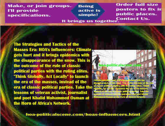 hoa-politicalscene.com/hoas-influencers.html - Strategies & Tactics of Masses Era: HOA's Influencers: Climate gets hurt and it brings epidemics with the disappearance of the snow.