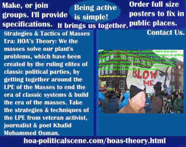hoa-politicalscene.com/hoas-theory.html - Strategies & Tactics of Masses Era: HOA's Theory: We the masses solve our plant's problems by getting together around the LPE of the Masses.