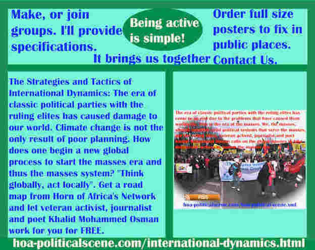 hoa-politicalscene.com/international-dynamics.html - Strategies & Tactics of International Dynamics: RE of classic parties ruin our world. Climate change isn't the only result of poor planning.