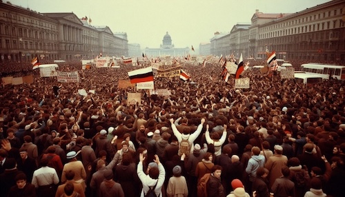 Eastern Europe Socialist Bloc Fragmentation - Demonstration.