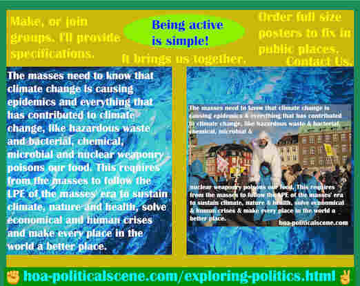 hoa-politicalscene.com/exploring-politics.html - Exploring Politics: Masses need to know that climate change is causing epidemics & everything that has contributed to climate change poisons our food.