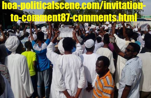hoa-politicalscene.com/invitation-to-comment87.html: Invitation to Comment 87: يوميات الثورة السودانية في ديسمبر ٢٠١٨م. Diary of the Sudanese revolution in December 2018. 