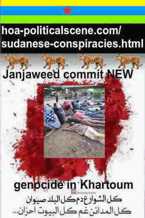 Sudanese Conspiracies planned by Arab powers in Egypt, Saudi Arabia and UAE to help the Sudanese military council and janjaweed commit genocide in Khartoum.