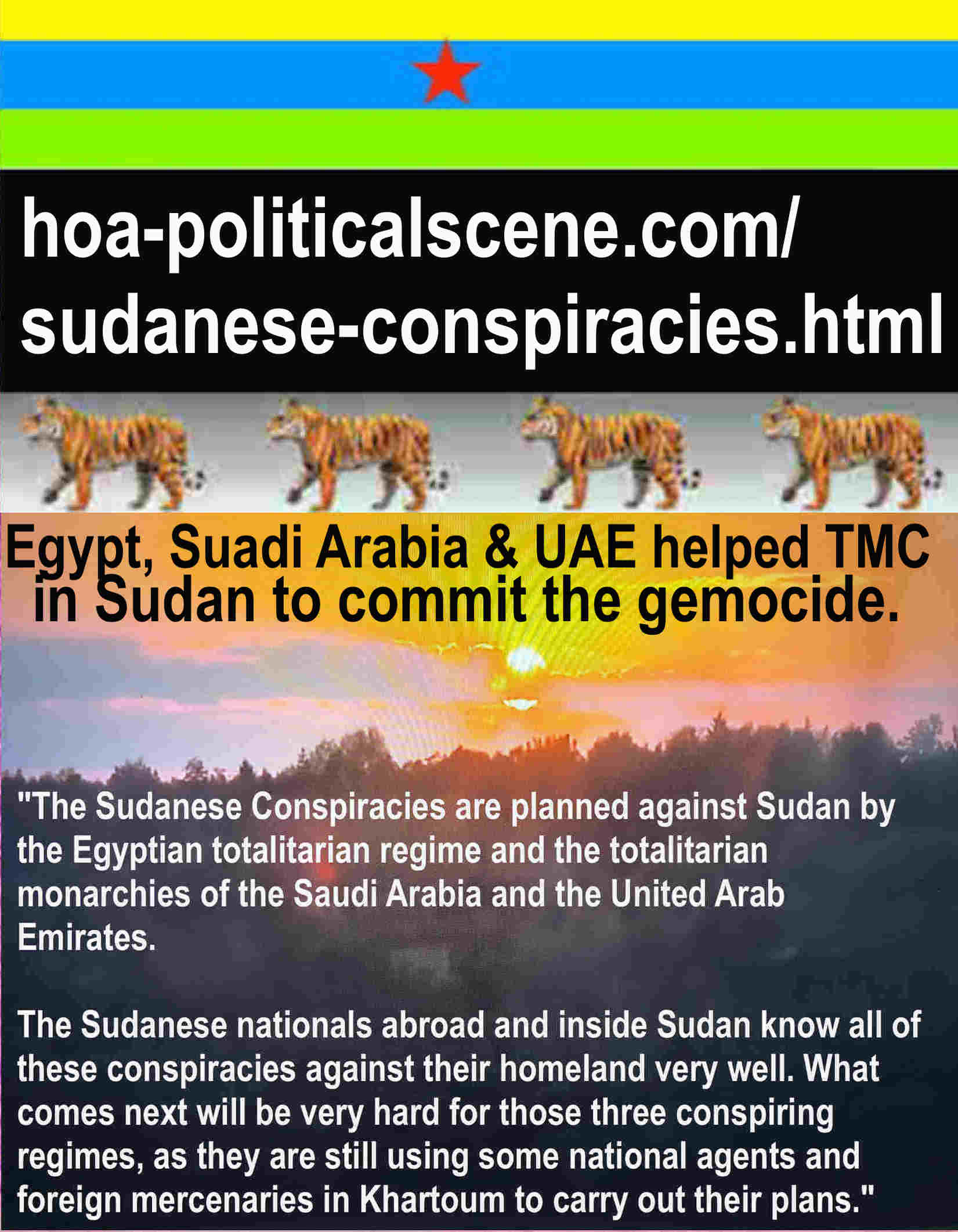 hoa-politicalscene.com/world-governments-mess.html - World Powers Chaos: لن ينجح الشعب السوداني أبداً في الثورة بدون وجود الآليات الثلاث للثورة التقدمية التي أعددتها منذ سنوات لوقف المؤامرات الأجنبية.