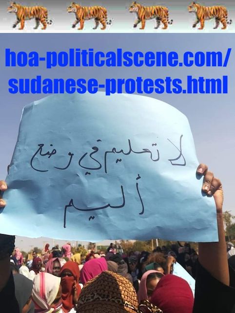 hoa-politicalscene.com/sudanese-protests.html: Sudanese Protests: يوميات الإنتفاضة السودانية في يناير 2019م. Diary of the Sudanese Intifada in January 2019.