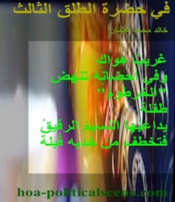 hoa-politicalscene.com - HOAs Design Gallery: Couplet of political poetry from "In the Presence of the Third Parturition", by poet and journalist Khalid Mohammed Osman designed on beautiful image.