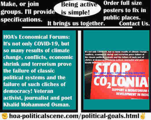 hoa-politicalscene.com/hoas-economical-forums.html - HOA's Economical Forums: It's not only COVID-19, but so many results of climate change, conflicts, economical shrink and terrorism prove failure.