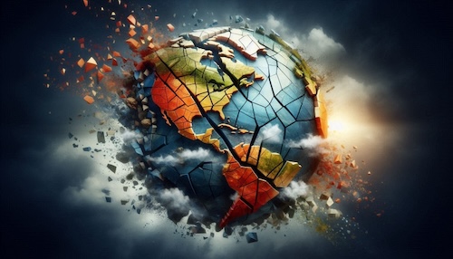 How Economics, Ideology and Geopolitics Fragment and Create Nations?: The world will crack and vanish, if we didn't take action!
