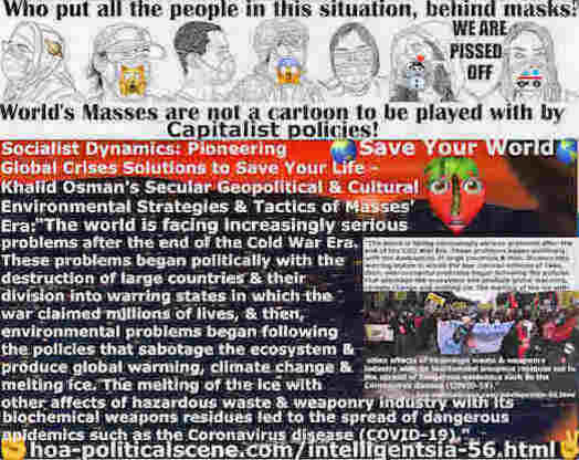 hoa-politicalscene.com/intelligentsia-56.html: Intelligentsia 56: World is facing serious problems after the Cold War Era caused by policies that sabotage the ecosystem and make political conflicts.