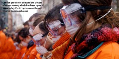 Protesters in London Demand the Closure of Guantanamo! 