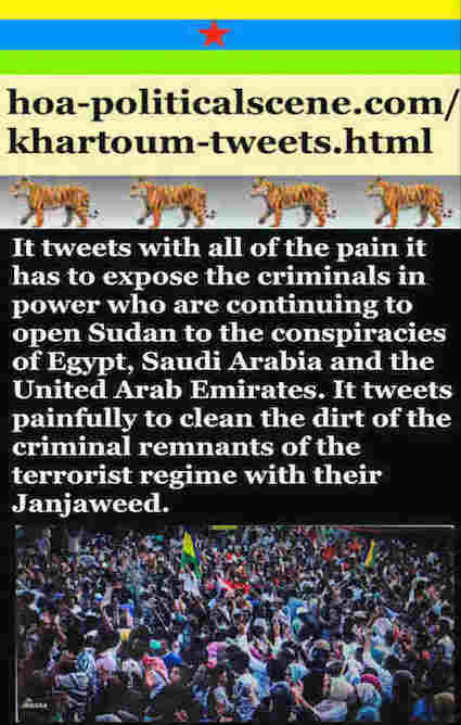 hoa-politicalscene.com/khartoum-tweets.html: Khartoum Tweets: A political quote by Sudanese columnist journalist and political analyst Khalid Mohammed Osman in English 798.