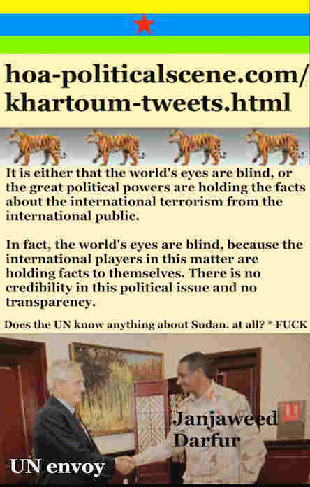 hoa-politicalscene.com/khartoum-tweets.html: Khartoum Tweets: A political quote by Sudanese columnist journalist and political analyst Khalid Mohammed Osman in English 800.