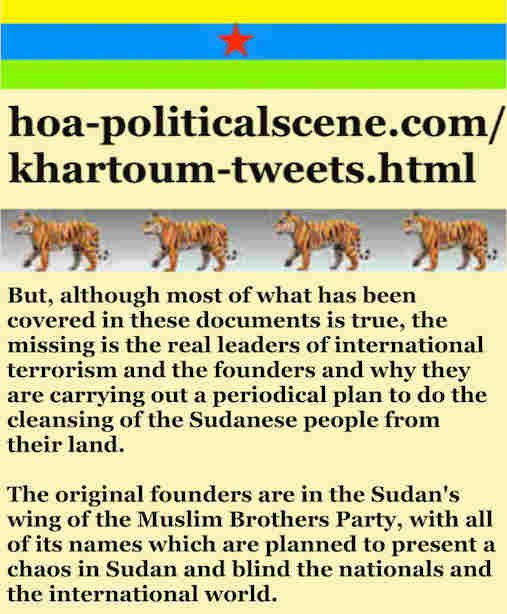 hoa-politicalscene.com/khartoum-tweets.html: Khartoum Tweets: A political quote by Sudanese columnist journalist and political analyst Khalid Mohammed Osman in English 802.