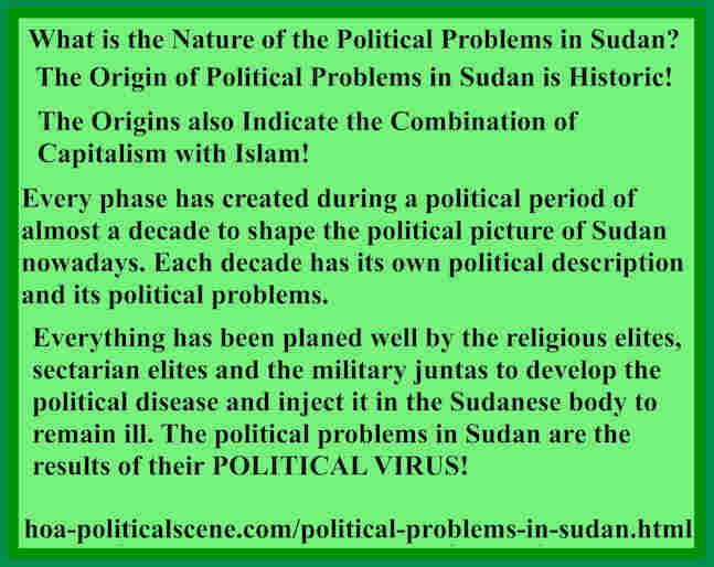hoa-politicalscene.com/political-problems-in-sudan.html - Political Problems in Sudan: Political doses by veteran activist, journalist and poet Khalid Mohammed Osman.