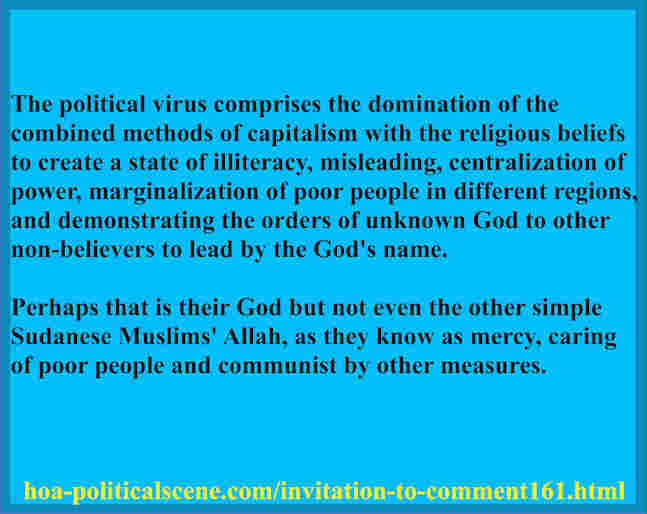 hoa-politicalscene.com/political-problems-in-sudan.html - Political Problems in Sudan: Political lessons by veteran activist, journalist and poet Khalid Mohammed Osman.