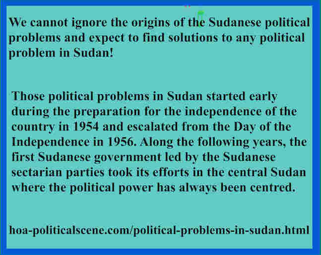 No one understand the Political Problems in Sudan and the nature of these problems right. Read some hidden secret agendas people and the media don't see!