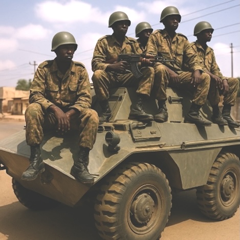 The Post-Cold War Era: A Shifting Global Landscape: Post Cold War Era's soldiers on their tank.