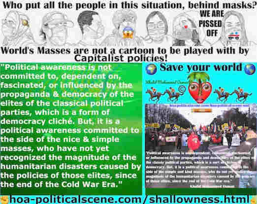 hoa-politicalscene.com/shallowness.html - Literary Shallowness: Socialist Dynamics: Political awareness is not committed to the elites of the classical political parties, but to the simple masses.