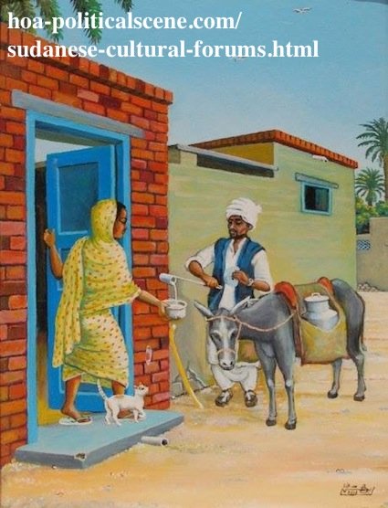 Sudanese Cultural Forums: Sudanese Customary Normal Daily Life at Morning.