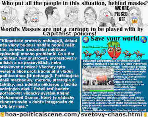 hoa-politicalscene.com/svetovy-chaos.html: Světový Chaos - Czech: Klimatické protesty nefungují, dokud nás vlády budou i nadále hodně rušit tím, že svou iracionální politikou způsobují mnoho problémů!