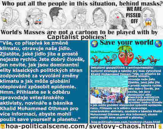 hoa-politicalscene.com/svetovy-chaos.html - Světový Chaos - Czech: Vše, co přispívá ke změně klimatu, otravuje naše jídlo. Zjistěte, jaké jídlo jíte a prostě nejezte rychle. Jste dobrý člověk, jen ...